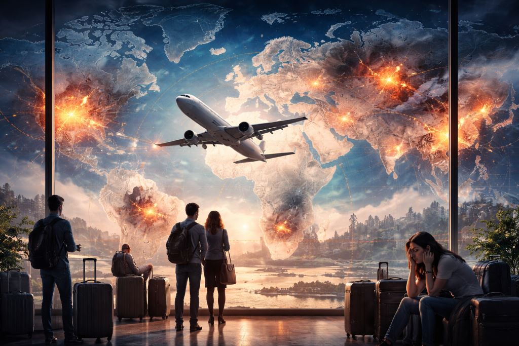 Kako globalni sukobi mijenjaju turizam: rast cijena letova, poremećeni pravci i pad potražnje od Europe do Novog Zelanda