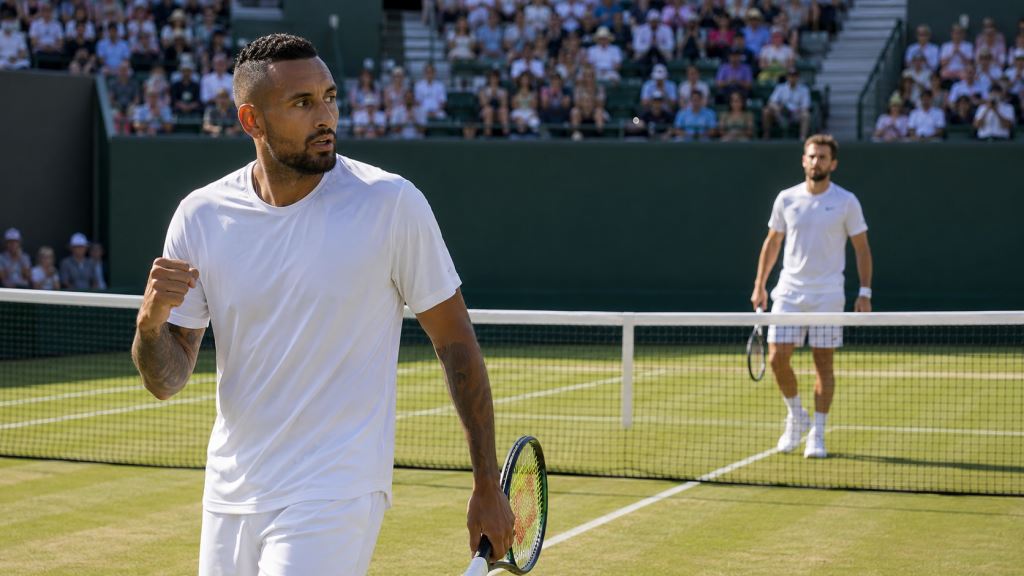 Nick Kyrgios pokonuje Corentina Mouteta w Stuttgarcie i wraca do gry singlowej na trawie ATP
