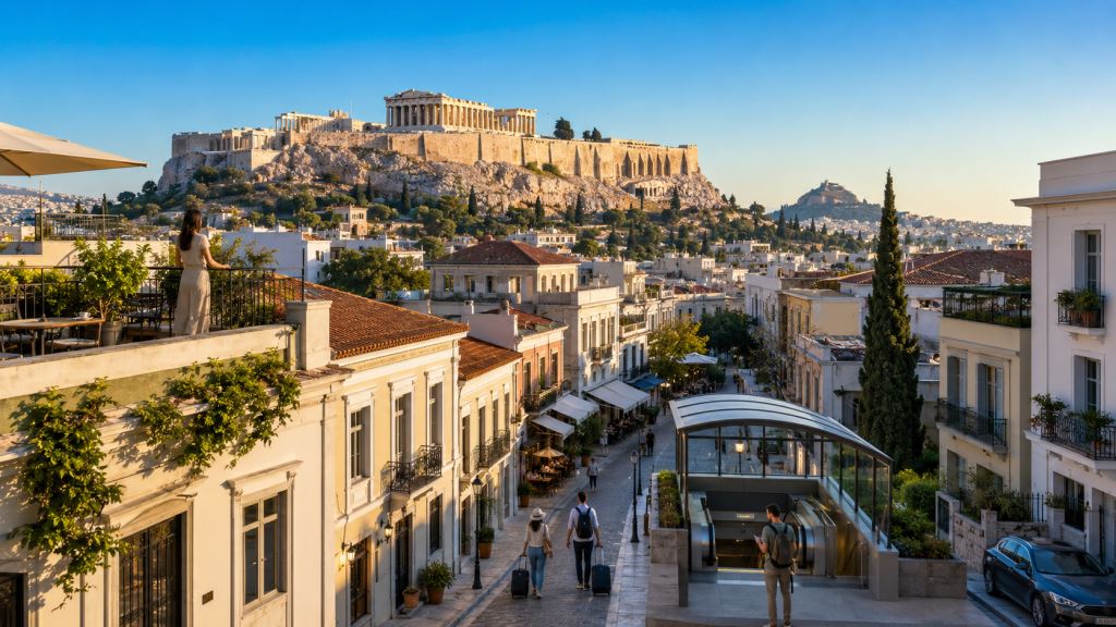 Athen 2026 Unterkunftsführer: Hotels, Apartments, Akropolis, Metro, Parken, Preise und weniger Gedränge