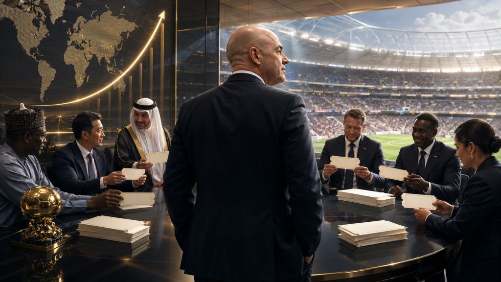 AI illustration: FIFA, 2026 World Cup tickets and Gianni Infantino: how ticket allocations strengthen presidential power