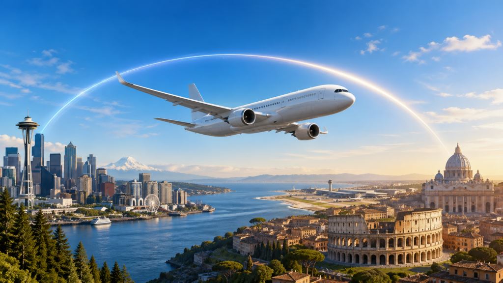Alaska Airlines eröffnet mit der ersten Direktverbindung Seattle – Rom eine neue Phase der transatlantischen Vernetzung