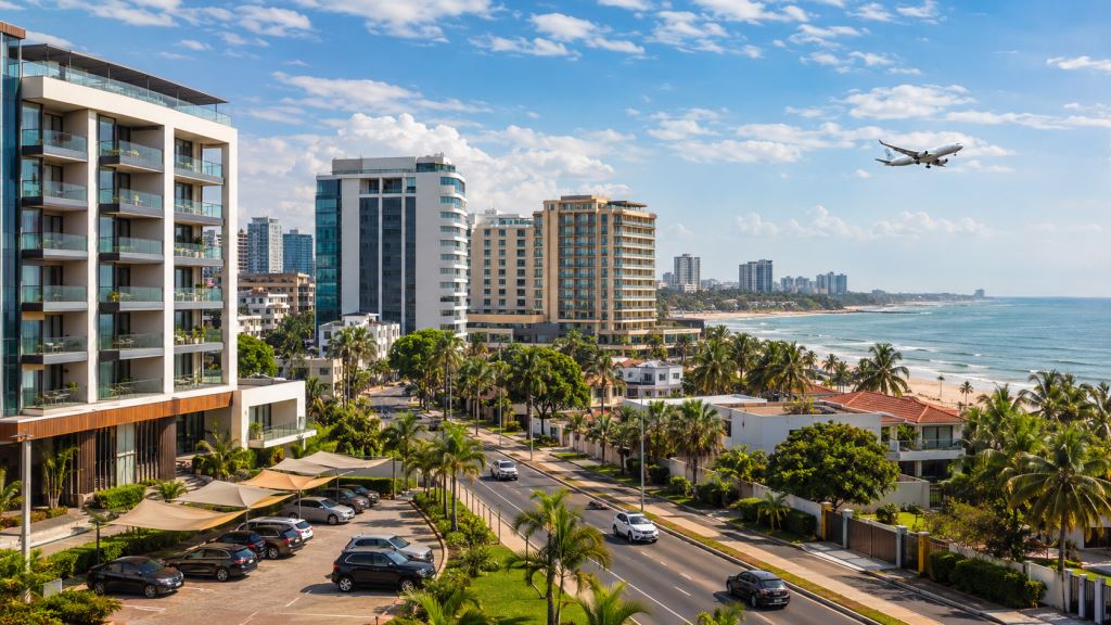 AI ilustracija: Accra 2026: vodič kroz smještaj, hotele, apartmane, najbolje lokacije, parking i okvirne cijene za putnike