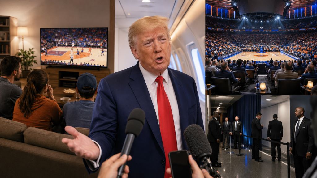 Trump sur les billets chers des finales NBA: Knicks et Spurs en spectacle au Madison Square Garden de New York