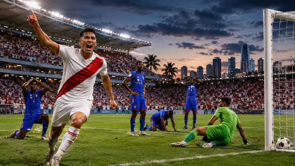 Le Pérou bat Haïti 2-1 à Miami: retour tardif au Nu Stadium dans un test clé avant le Mondial 2026 aux États-Unis