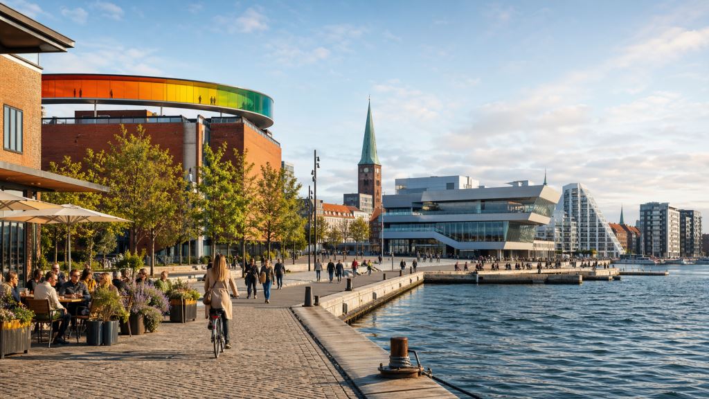 Aarhus en Dinamarca como alternativa más tranquila a Copenhague: museos, mar, puerto moderno y estilo nórdico