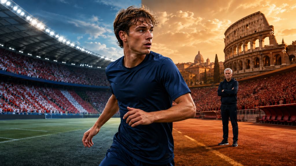 ilustracja AI: Ruggeri między Atlético a Romą: więź z Gasperinim napędza nowe piłkarskie spekulacje z Madrytu i Rzymu