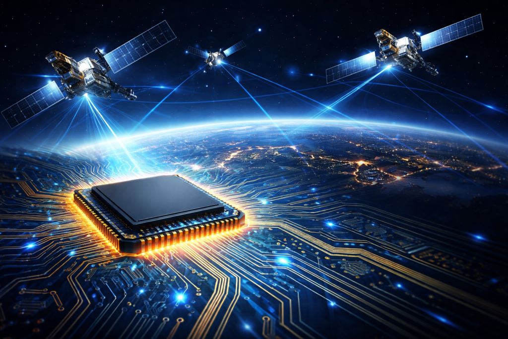 Chip europeo para una nueva generación de satélites: ESA e IMST desarrollan tecnología para comunicaciones, navegación y órbita