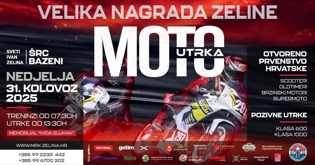 Grand Prix of Zelina 2025: Top-class octane spectacle and motorcycle races for the Croatian Open Championship in Sveti Ivan Zelina