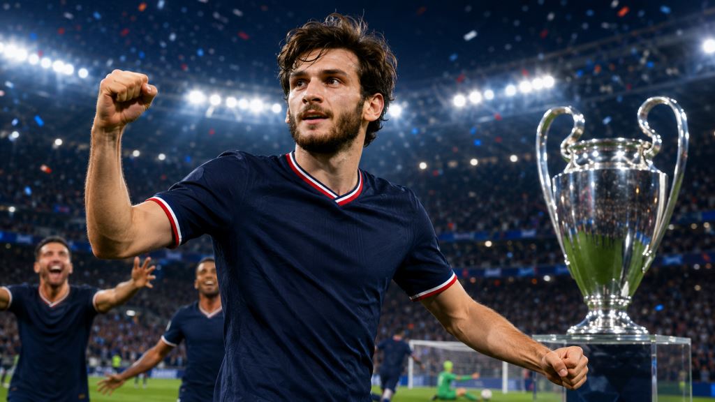 Kvaratskhelia najlepszym piłkarzem Ligi Mistrzów, gwiazda PSG z 10 golami w sezonie