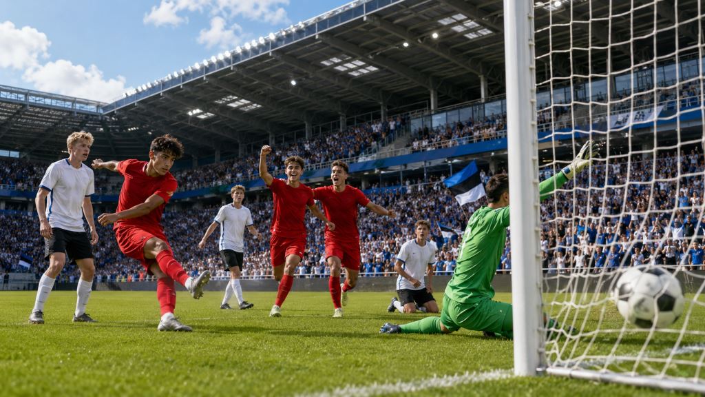 Spain U17 hit four past Estonia in Tallinn to open the 2026 UEFA European Under-17 Championship strongly