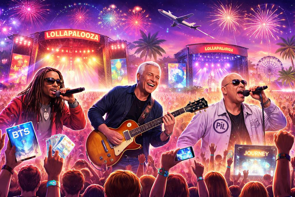 Wczoraj, dziś, jutro na scenie muzycznej: Lollapalooza, Lil Wayne, Journey i nowe wydania w centrum uwagi