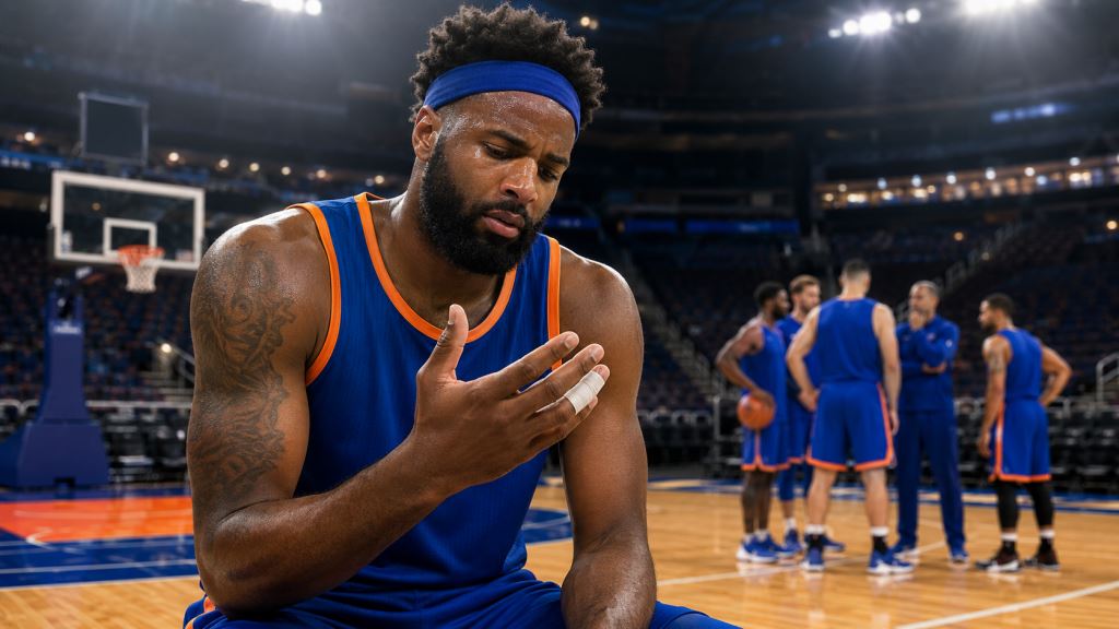 Mitchell Robinson se fractura un dedo de la mano de tiro y los Knicks sufren antes de la final NBA