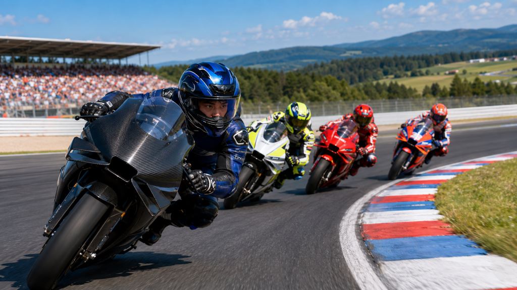 KI-Illustration: Ai Ogura holt mit Rekordrunde in Brünn seine erste MotoGP-Pole vor den Ducati-Favoriten
