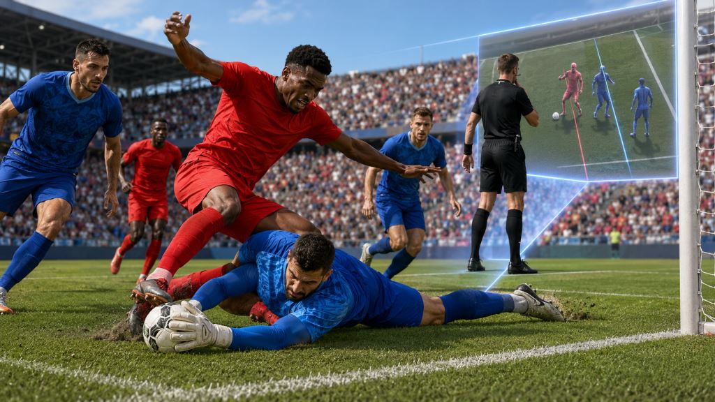 illustration IA: VAR, hors-jeu et Nikola Vasilj : pourquoi le Canada n’a pas obtenu de penalty face à la Bosnie-Herzégovine