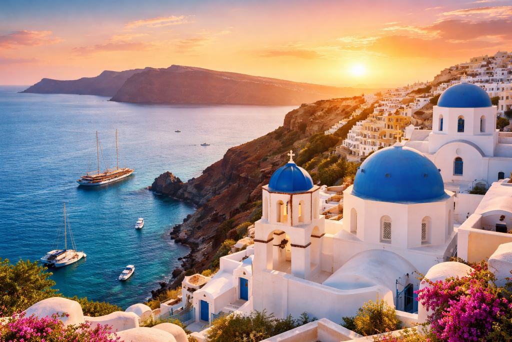 Santorini za obitelji i mlade putnike: brodovi, šetnje uz obalu i zalasci sunca na slavnom grčkom otoku