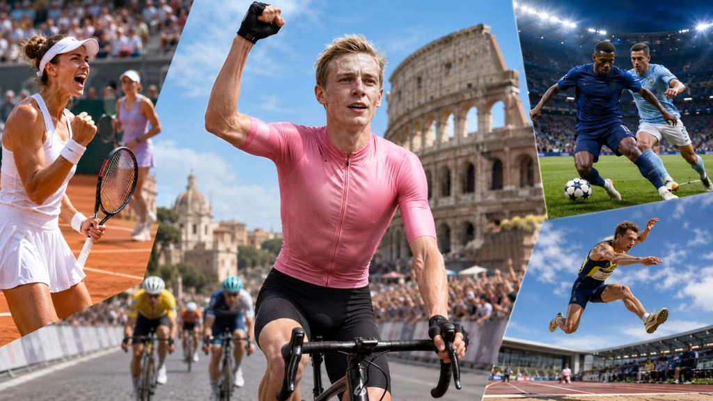 Vingegaard remporte le Giro d'Italia et marque un week-end sportif avec Roland-Garros, PSG et Götzis