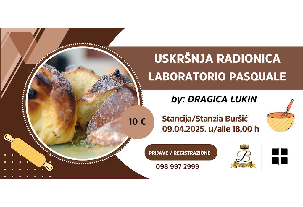 Uskršnja radionica s Dragicom Lukin na Stanciji Buršić u Vodnjanu uz fokus na istarsku špaletu
