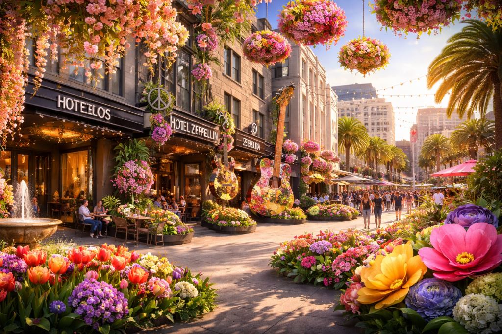 Z Hotels San Francisco soutient la renaissance d’Union Square et du centre-ville avec l’initiative florale « In Full Bloom »