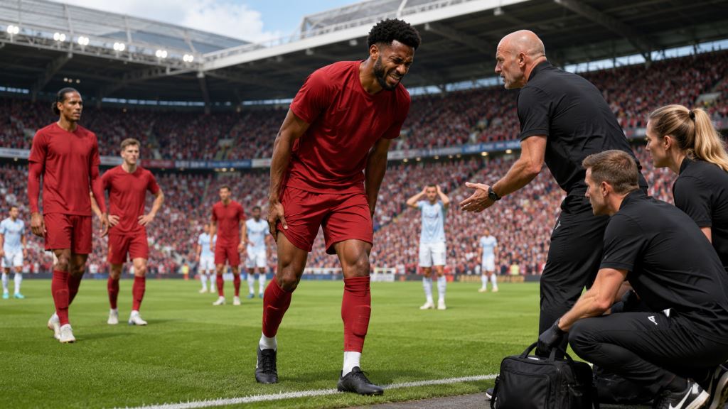 KI-Illustration: Joe Gomez verpasst Liverpools Premier-League-Start, Abwehrsorgen wachsen vor dem Gastspiel in Newcastle
