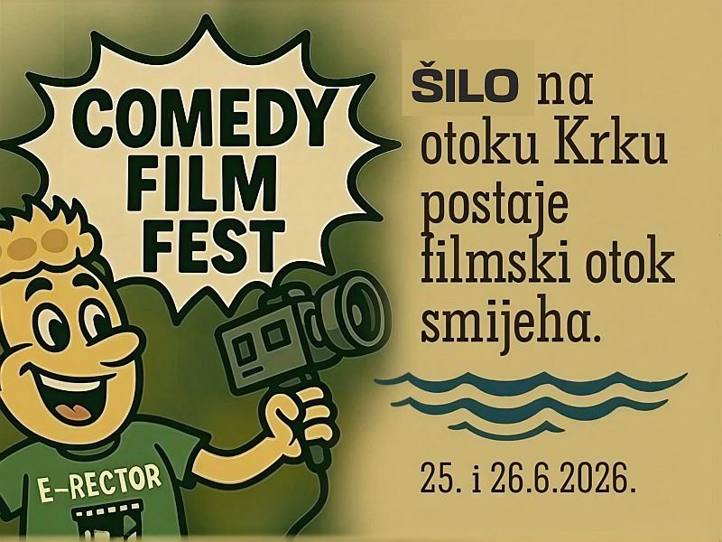 Pierwszy Comedy Film Fest „Laughter Island” w Šilu na Krku z bezpłatnym programem krótkich komedii 25 i 26 czerwca