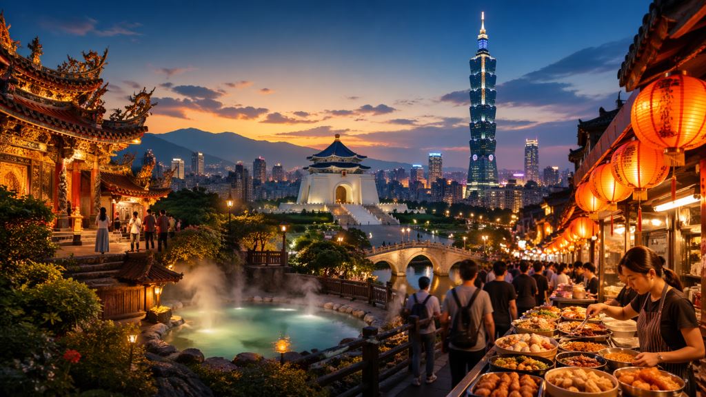 Taipei pour les débutants : marchés de nuit, temples, sources chaudes et un rythme urbain qui unit tradition et modernité