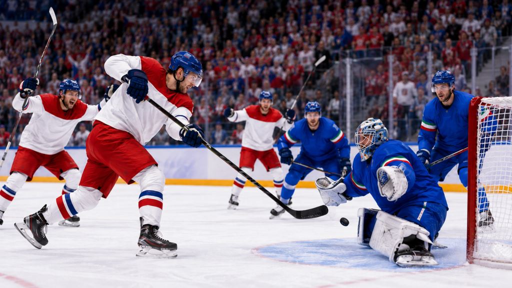 Czech Republic beats Italy 3-1 after comeback at Ice Hockey World Championship in Fribourg