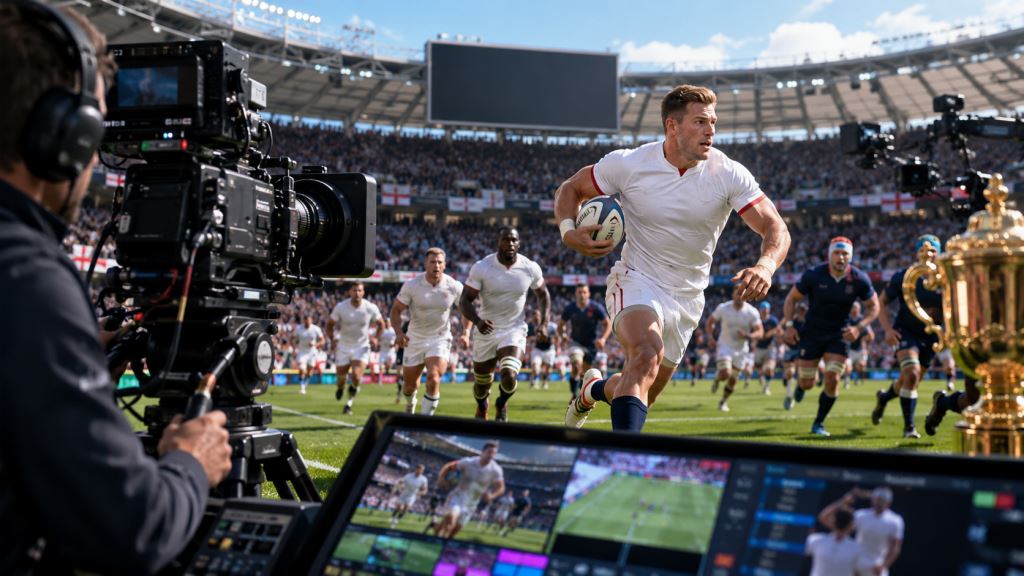 illustration IA: ITV obtient la Rugby World Cup 2027 et les grands matchs anglais dans un nouveau cycle TV gratuit en clair
