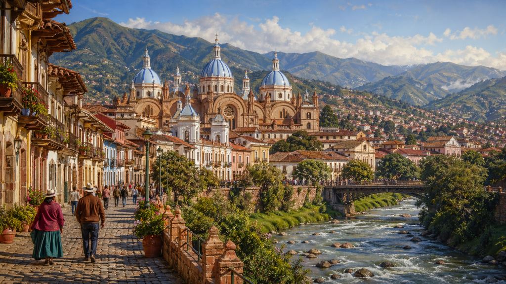Cuenca in Ecuador combines colonial heritage, Andean landscapes and a calm rhythm of travel