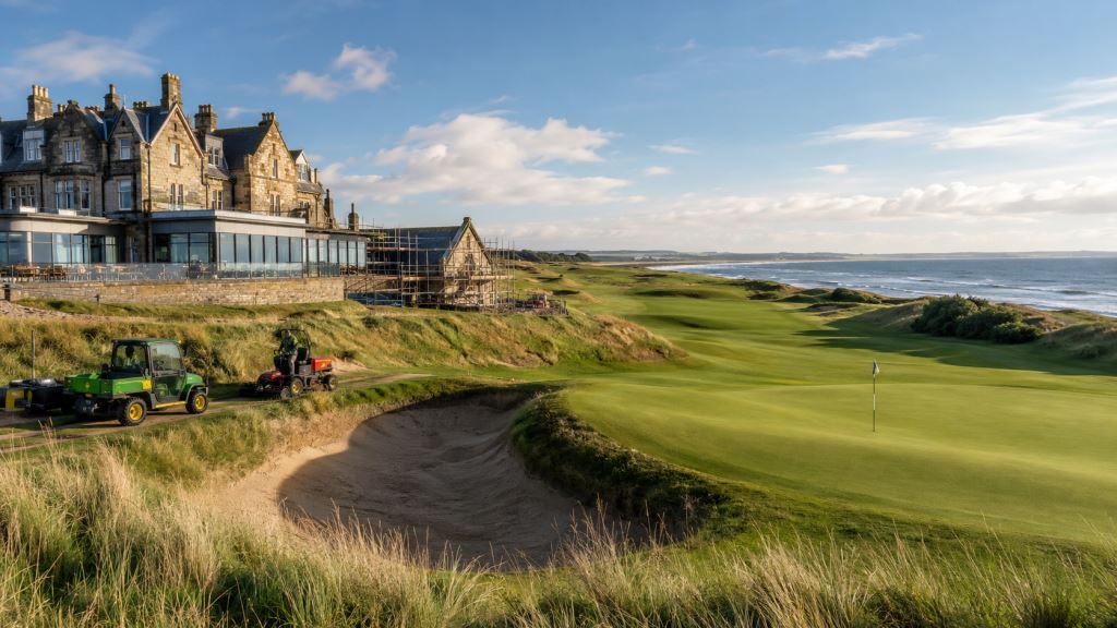 KI-Illustration: Carnoustie Golf Links investiert über 10 Millionen Pfund für die Rückkehr der The Open Championship nach Schottland