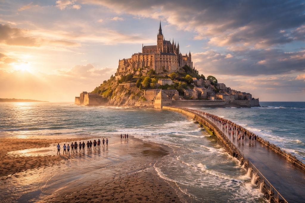 Mont Saint-Michel como isla mareal: cómo la marea cambia la llegada y la experiencia de la famosa abadía