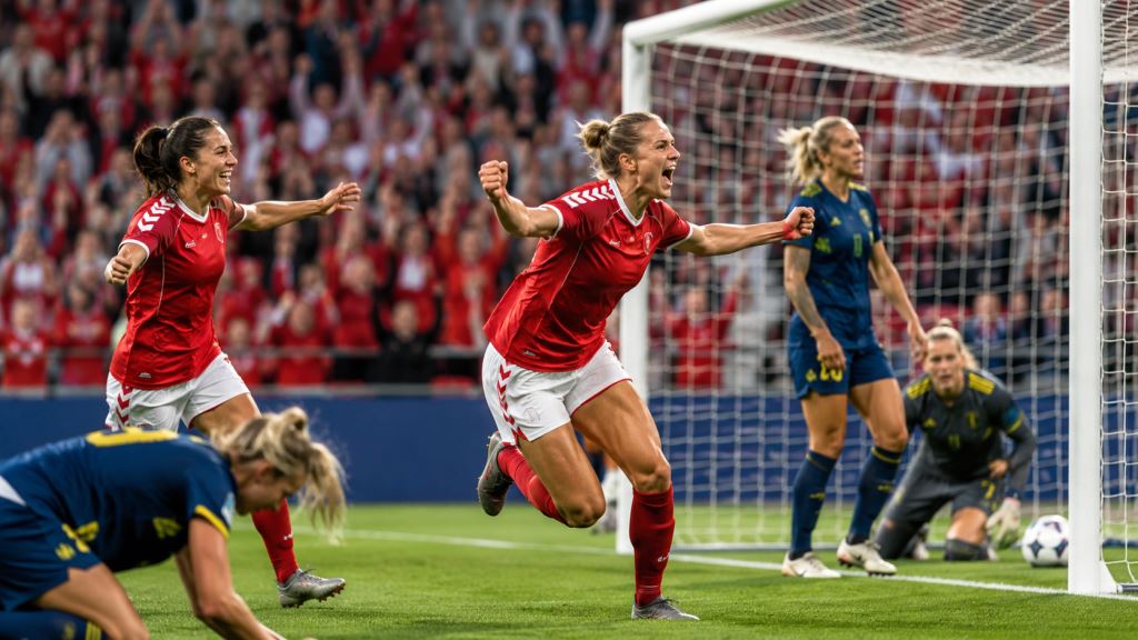 Victoire du Danemark face à la Suède pour la tête du groupe A1 des qualifications UEFA 2027 après le 2-1