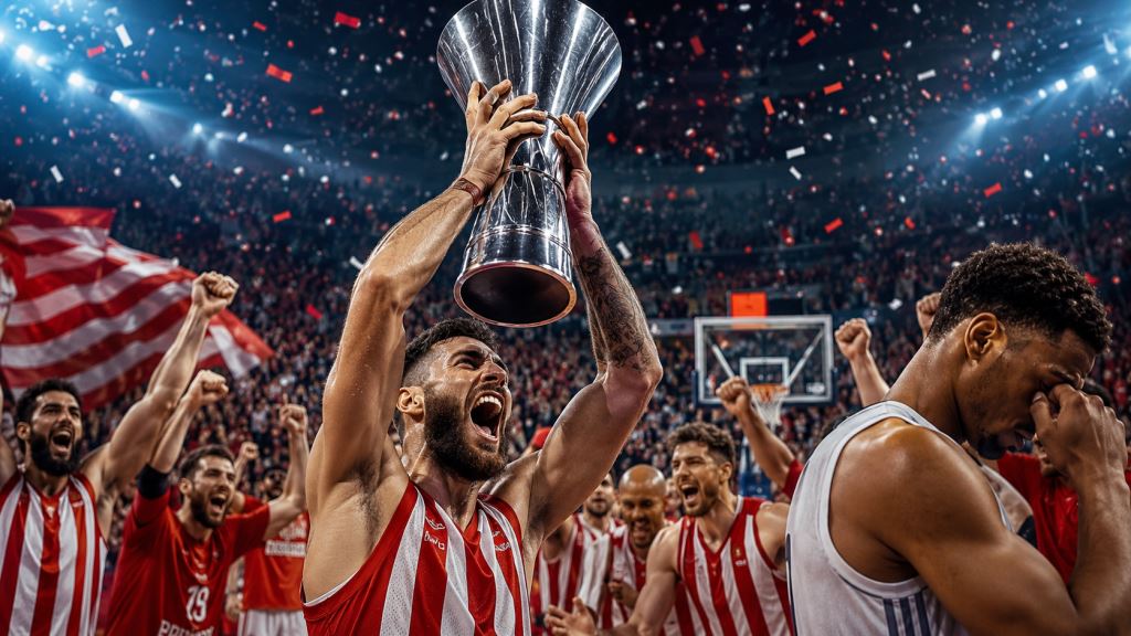 Olympiacos vence al Real Madrid 92-85 en Atenas y gana su cuarta Euroliga tras una final intensa