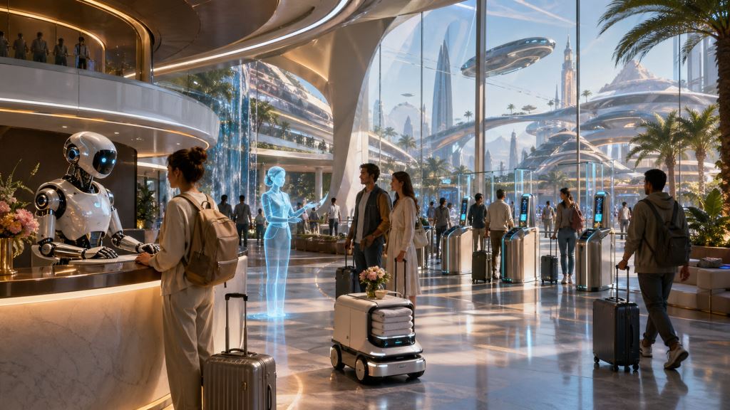 Les hôtels avec robots et les aéroports sans guichets changent la façon dont commence le voyage moderne
