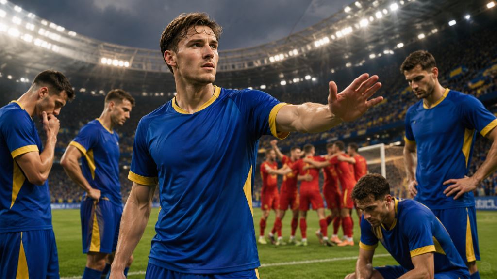KI-Illustration: Dedićs Botschaft nach Bosniens Pleite gegen die Schweiz: Gegen Katar zählt jetzt die WM-2026-Reaktion