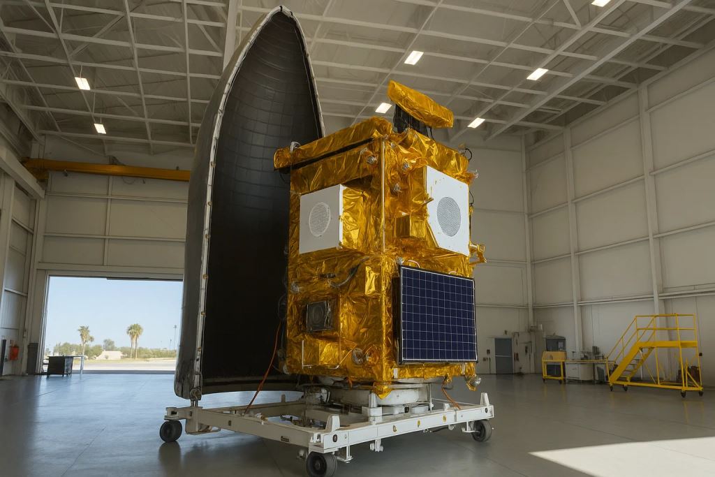 HydroGNSS de la mission de l'ESA entre dans les derniers préparatifs pour le lancement depuis la Californie : deux satellites mesurent le cycle de l'eau