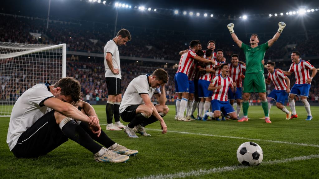 ilustración con IA: Alemania cae ante Paraguay en penales y deja a Nagelsmann y la DFB bajo presión tras el golpe en Boston