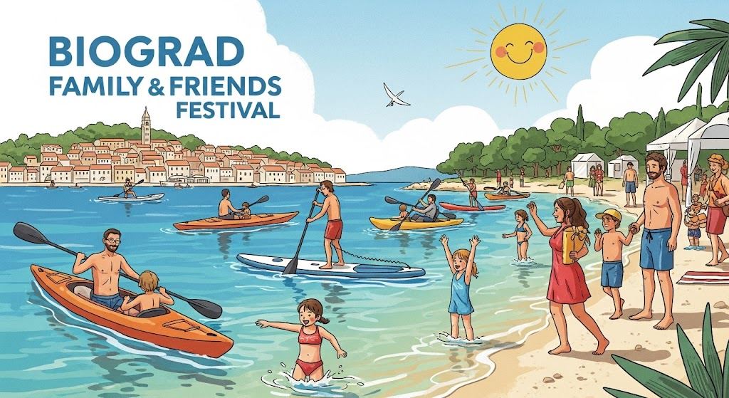 Festiwal Biograd Family & Friends 2025: kulminacja letniej zabawy i sportu dla wszystkich pokoleń w Biogradzie na Moru