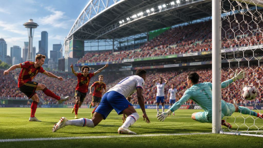 AI ilustracija: Belgija kaznila pogreške SAD-a i s 4:1 u Seattleu izborila četvrtfinale Svjetskog prvenstva 2026 protiv Španjolske