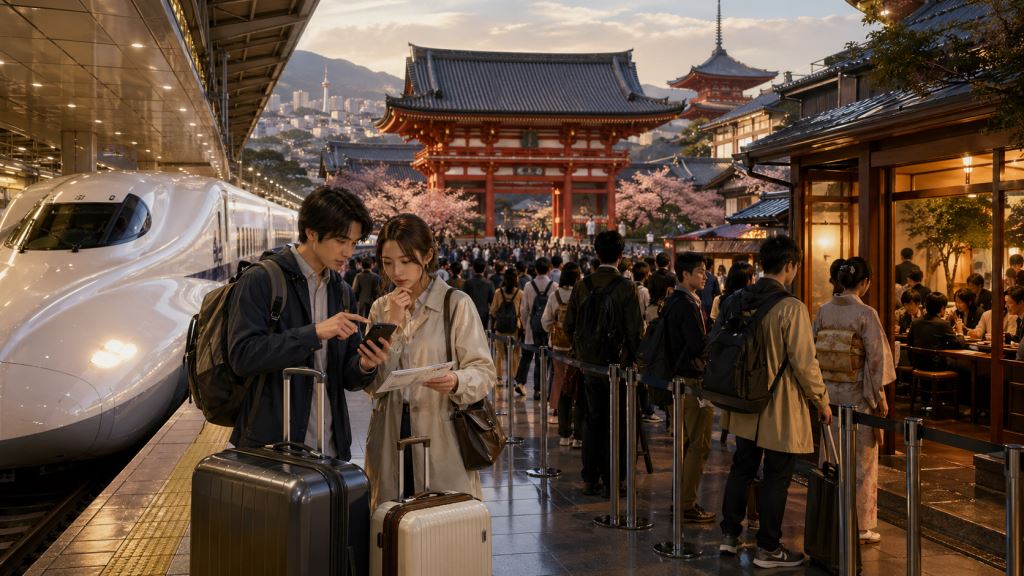 Le Japon n’est plus le pays des escapades spontanées : les réservations changent les voyages en train, les temples et les dîners