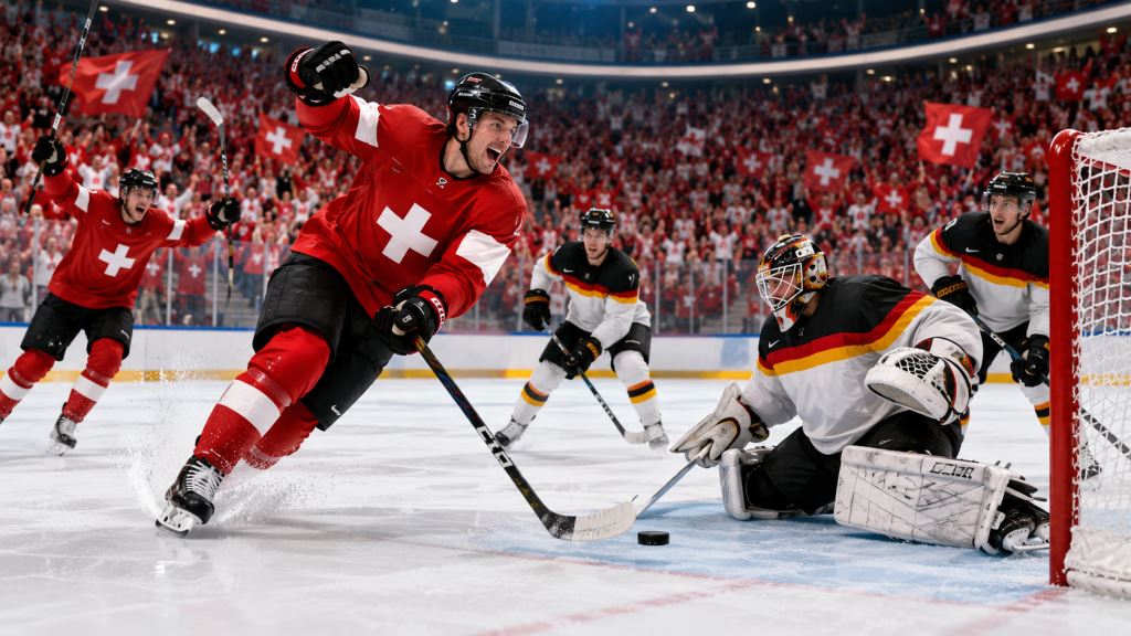 Switzerland thrash Germany 6-1 in Zurich and confirm superb start at Ice Hockey World Championship