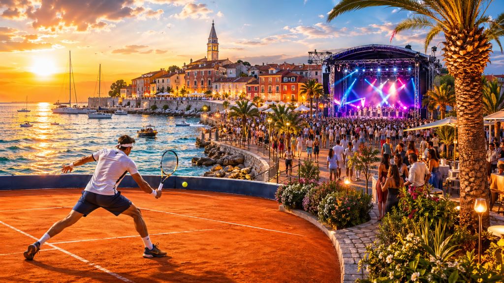 Unterhaltung in Umag 2026 bringt Festivals, Tennis, Konzerte, Gastro-Veranstaltungen und Sommer am Meer