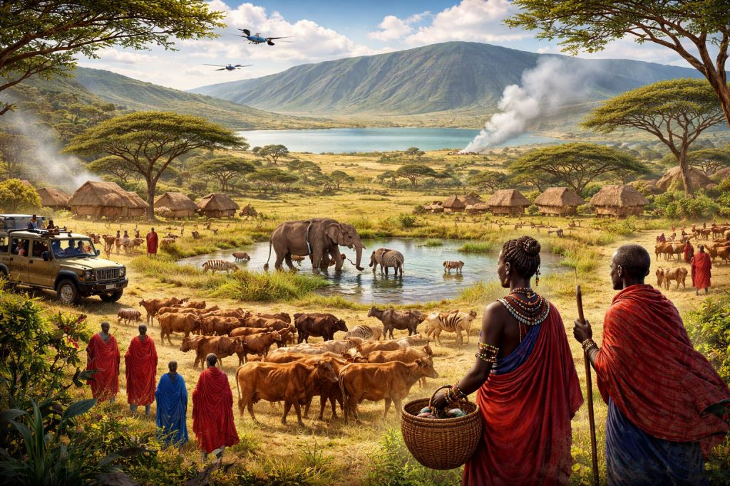 Ngorongoro između zaštite prirode i života Maasai zajednica: kako Tanzanija traži održivu ravnotežu