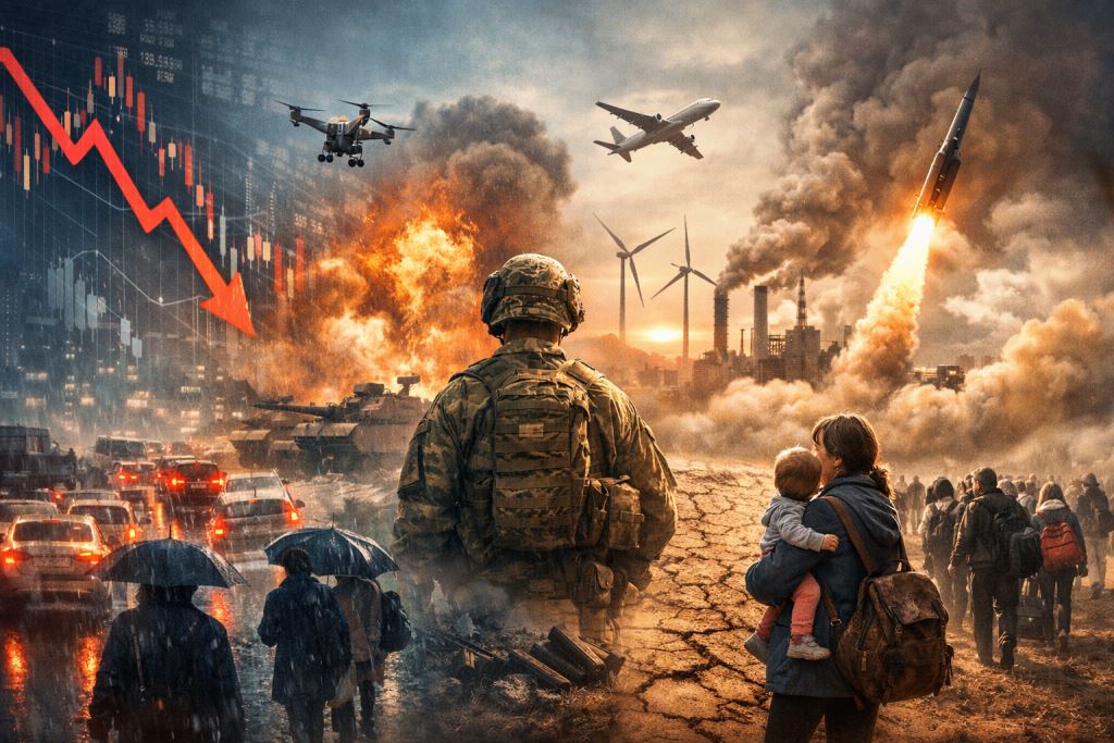 Jučer, danas, sutra: što prosvjedi, ratovi, klima i trgovinski sukobi znače za cijene, sigurnost i svakodnevicu