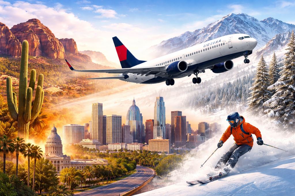 Delta étend son réseau depuis Austin : lance des vols vers Phoenix et renforce en hiver la liaison avec Bozeman à partir de 2026