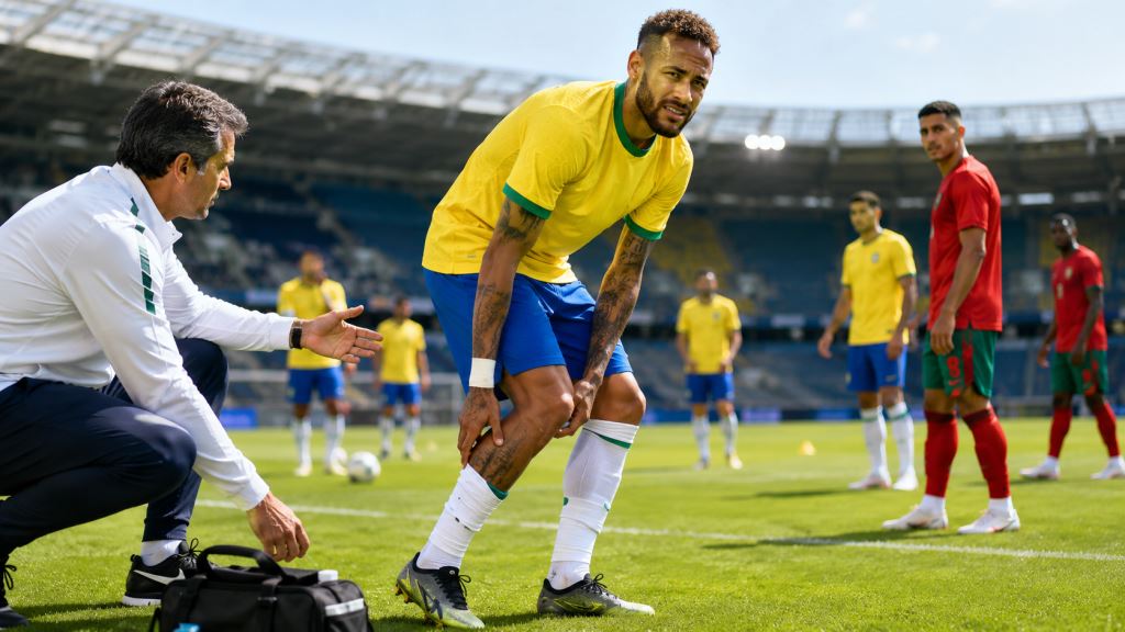 Neymar's right calf injury seriously disrupts Brazil before World Cup opener and decisive Morocco clash