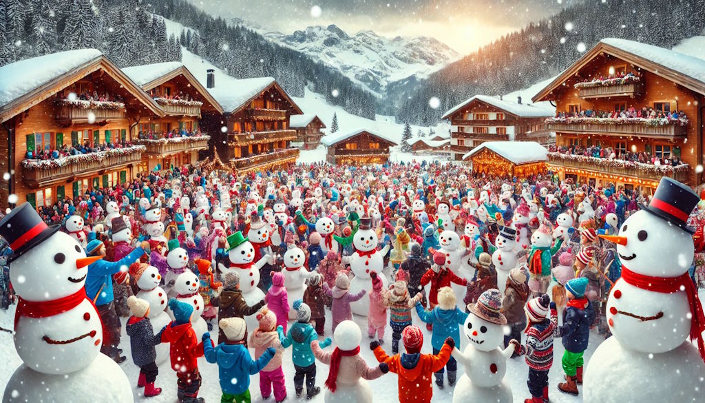 Sneškopalj – un défilé d'hommes des neiges unique à Mrkopalj apporte la magie de l'hiver