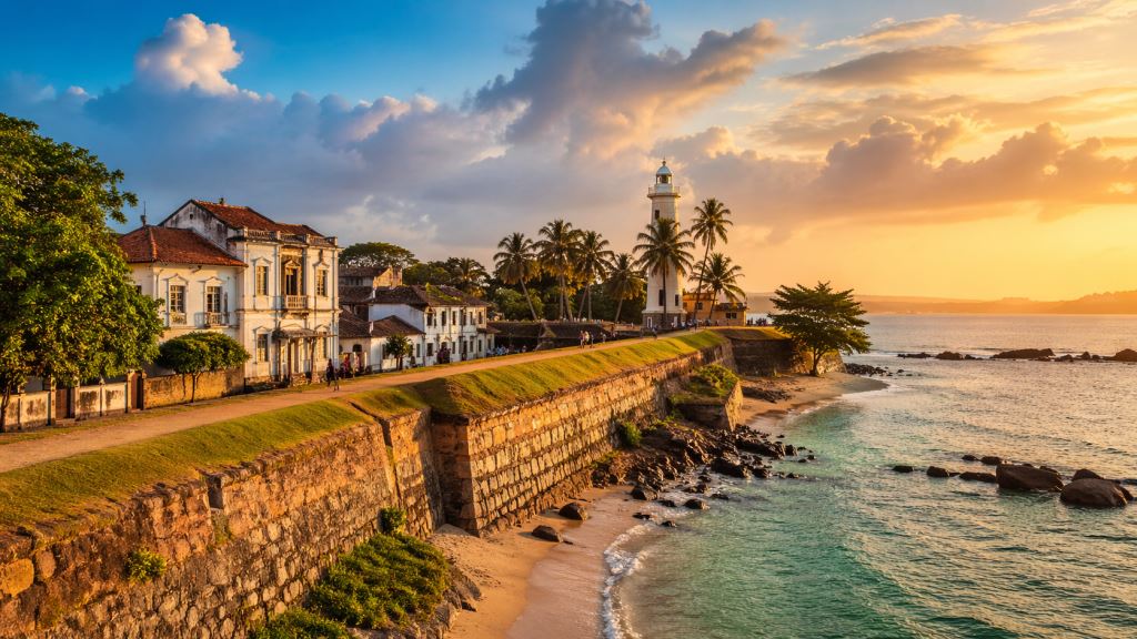 Galle in Sri Lanka combines colonial walls, UNESCO heritage, the ocean and the tropical rhythm of an old port city