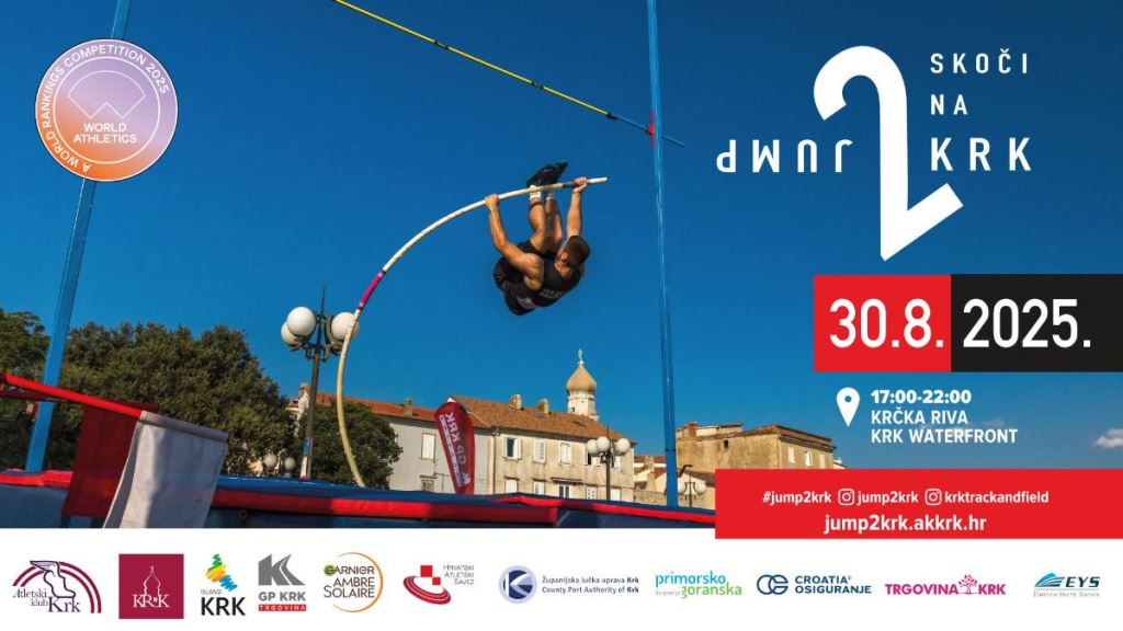 Jump2Krk 2025: La élite atlética mundial vuelve a transformar el paseo marítimo de Krk en un espectacular escenario de salto con pértiga