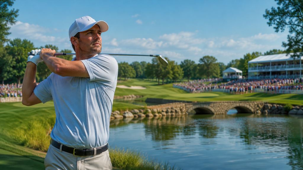 AI ilustracija: Glover bez bogeyja preuzima vodstvo na John Deere Classicu i otvara napet vikend u Silvisu na PGA Touru