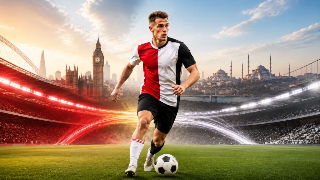 AI illustration: Leandro Trossard nears Beşiktaş transfer after Arsenal agreement worth up to 20 million euros and final talks